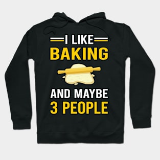 3 People Baking Bake Baker Bakery Hoodie